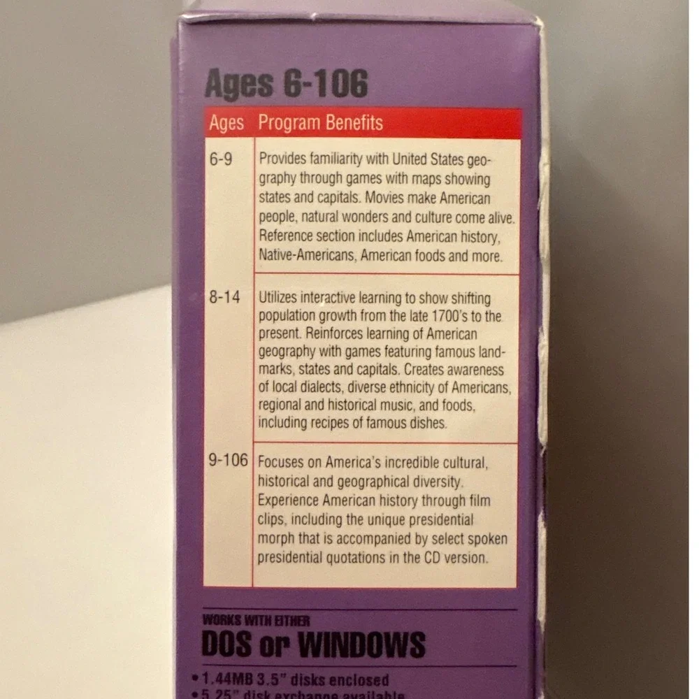Knowledge Adventure America Adventure PC Game‎ CD-ROM DOS Windows JumpStart Vtg